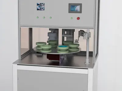 N95 mask sealing machine Low-poly 3D model