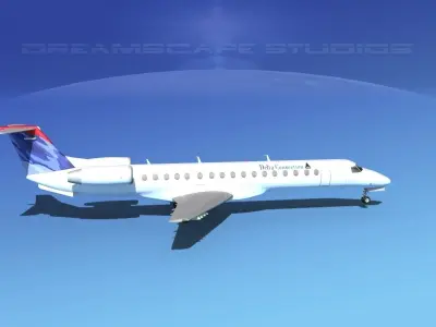 Embraer ERJ-145 Delta Connection 3D model