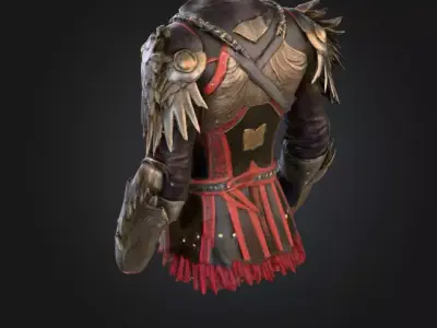 Raven s Armor Low-poly 3D model