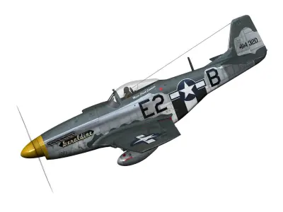North American P-51D Mustang - Geraldine 3D model
