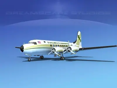 Douglas DC-4 Executive Commuters 3D model