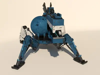 Vixiq sci-fi robot 3D model