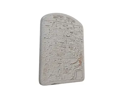 Ancient Egyptian Offering Inscription Tablet Middle Kingdom Era 3D model
