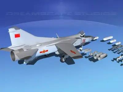 Mig-23 Fighter China 3D model