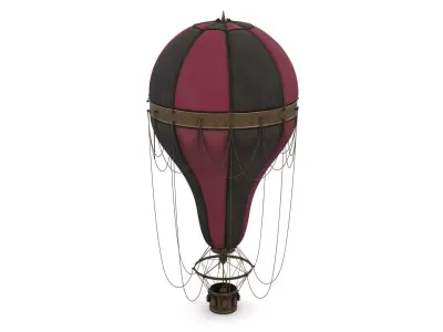 Steampunk Hot Air Balloon 3D model