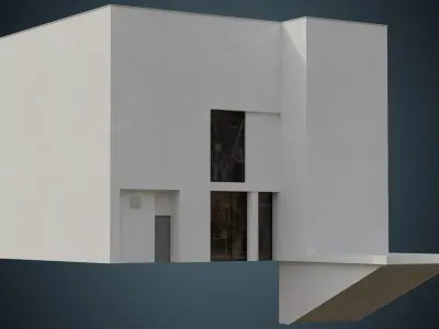 Building 9A Low-poly 3D model