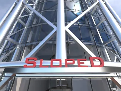 Commercial Building-011 Office Tower 3D model