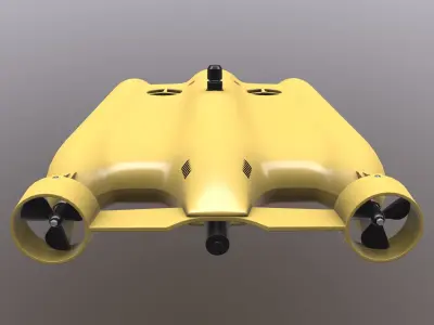 Underwater drone Low-poly 3D model
