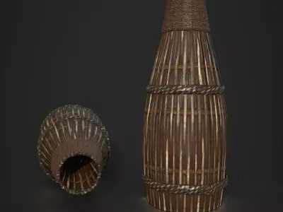 HIE Game Ready Fish trap D180410 Low-poly 3D model