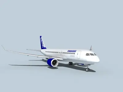 Bombardier CS100  3D model
