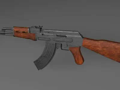 AK 47 7-62 Bullet 3D model 3D model