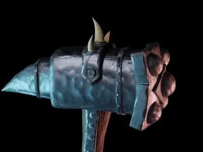 Stylized Warhammer Free low-poly 3D model