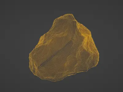 Moon rock meteorite Free 3D print model