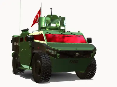 Pars 4x4 Fnss Low-poly 3D model