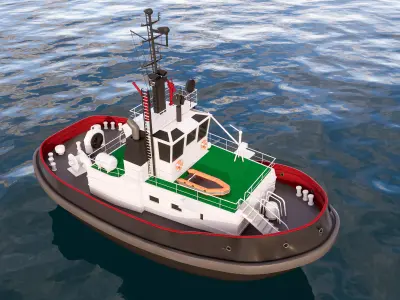 Yacht boat cruise collecttion 4 3D model