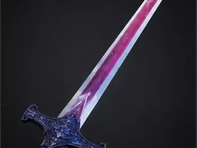 Celestial Prism Blade Low-poly 3D model