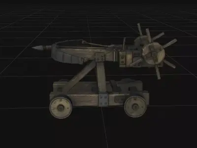 Medieval Ballista Siege Engine - 4K PBR High-Fidelity Detail 3D model