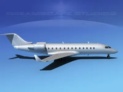 Bombardier Challenger 850 Bare Metal 3D model