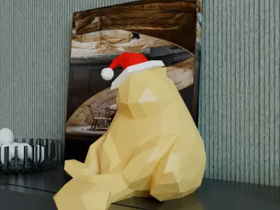 FAT SANTA CAT 3D model