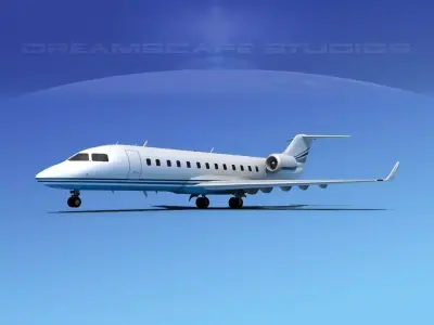 Bombardier Challenger 850 V09 3D model