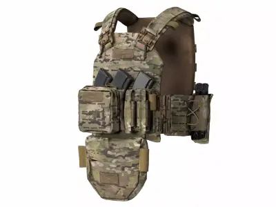 PLATE CARRIER PERUN-6 SOF LC Low-poly 3D model