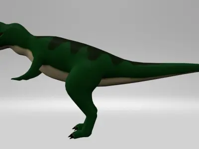 Low Poly T-Rex t - rex dinosaur 3D model