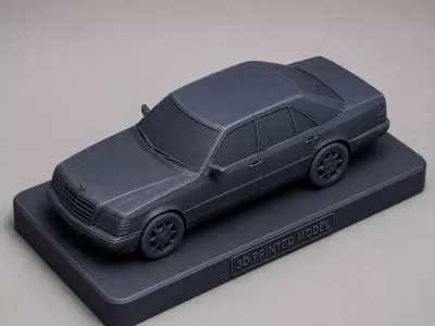 Mercedes-Benz W124 3D Printed Model Mockup  3D model