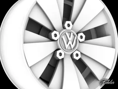 Volkswagen Maggiolino rim 3D model