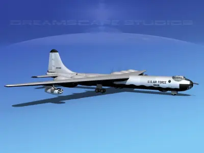 Convair B-36G Peacemaker V06 3D model