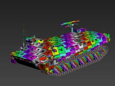  9P149 Sturm-S Low-poly 3D model