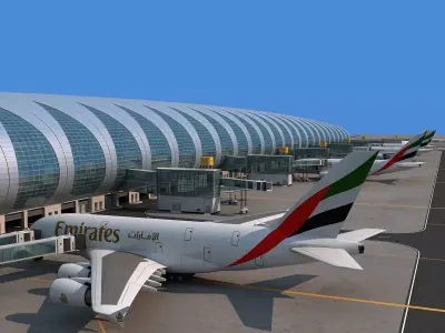 Dubai airport 3D model