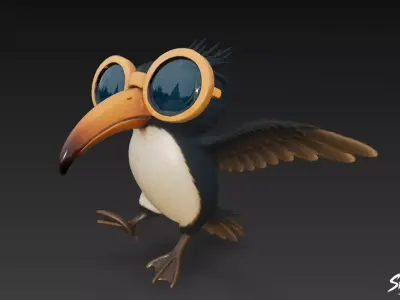 Fruli Frula - Italian Brainrot Low-poly 3D model