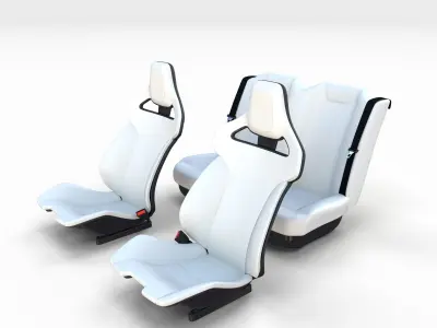 Tesla Roadster Seats 3D model