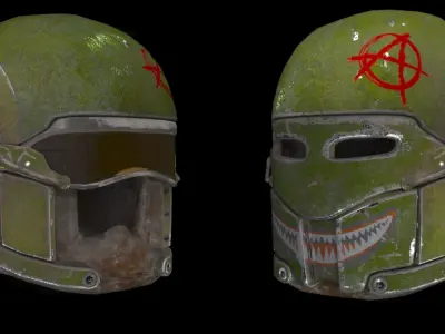 Mk V Legio Tactical Helmet Outlaw 3D model