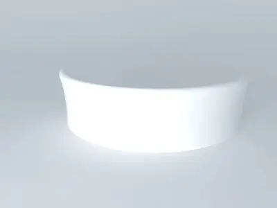 sofa curved bench Free 3D model