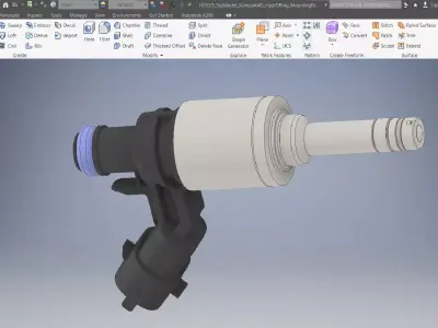 Fuel Injector 3D Model 3D model