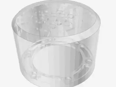 PEDESTAL TYPE-A D60 H40 F3x45deg 3D print model