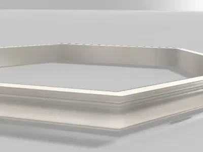 molding f ceiling light with shade Free 3D model