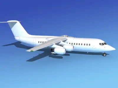 BAe 146-300 Unmarked 2 3D model