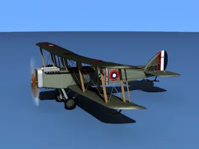 Airco DH-4 V03 USASC 3D model
