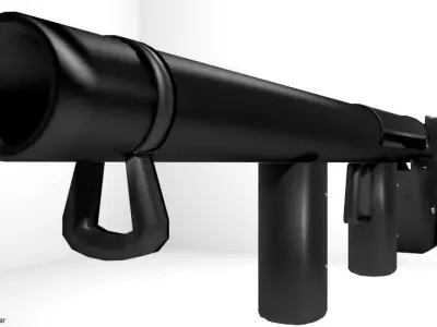Rocket Launcher - Shoulder-fired - M1 Bazooka 3D model