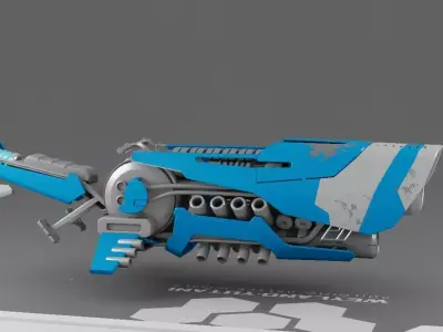 sci-fi scooter 3D model