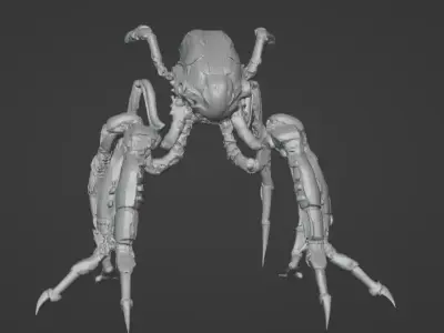 Dark Techno Arachknight Legs - STL for 3D Printing 3D print model