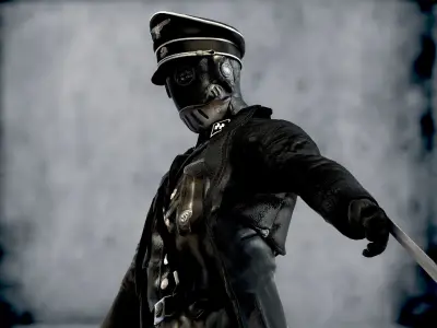 Karl Ruprecht Kroenen from Hellboy Low-poly 3D model