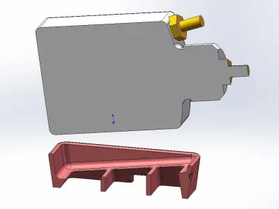 RC jet - UAT cradle mount 3D print model