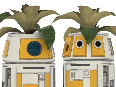 STAR WARS DROID GARDENER R4-PL AND R3-PL 3D print model