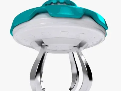 UFO 2 flying saucer 3D model