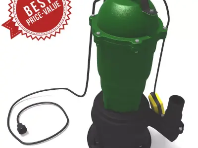 Sludge pump 3D model