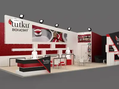 Exhibition Stand - ST0028 3D model