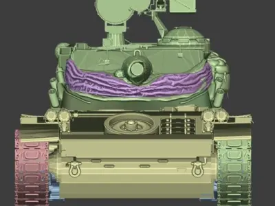 AMX 13 105 TANK 3D print model